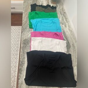 A new day XL women’s slim fitted ribbed high neck tank top set of 7